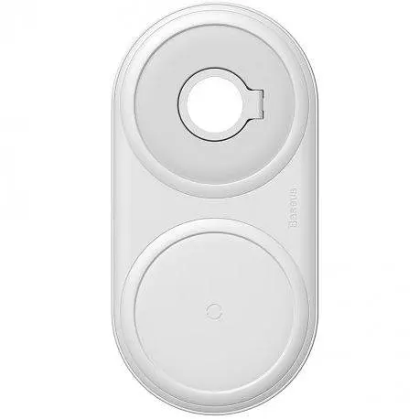 Беспроводное зарядное устройство для Baseus Planet 2 in 1 10W WXPL-B02 White - фото 5