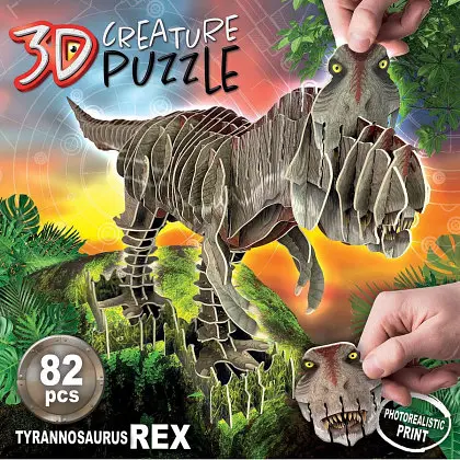 Пазл 3D Educa T-REX, 82 елементи (19182) - фото 4