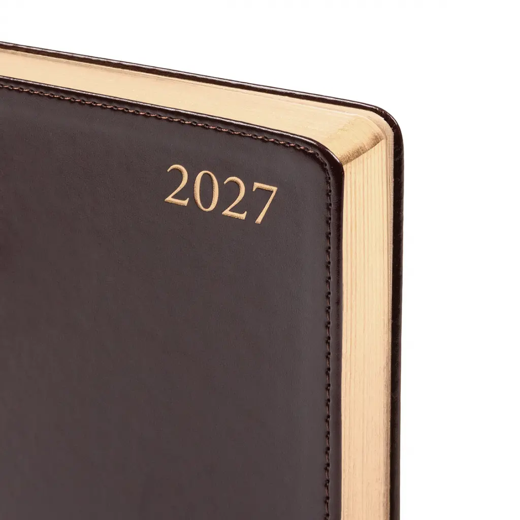 Щоденник діловий Leo Planner 2027 Aldento інтегральний А5 368 сторінок темно-коричневий (252733) - фото 2