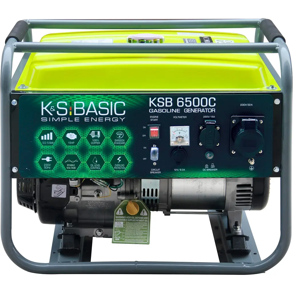 Генератор бензиновий Konner&Sohnen BASIC KSB 6500C [117123] - фото 2