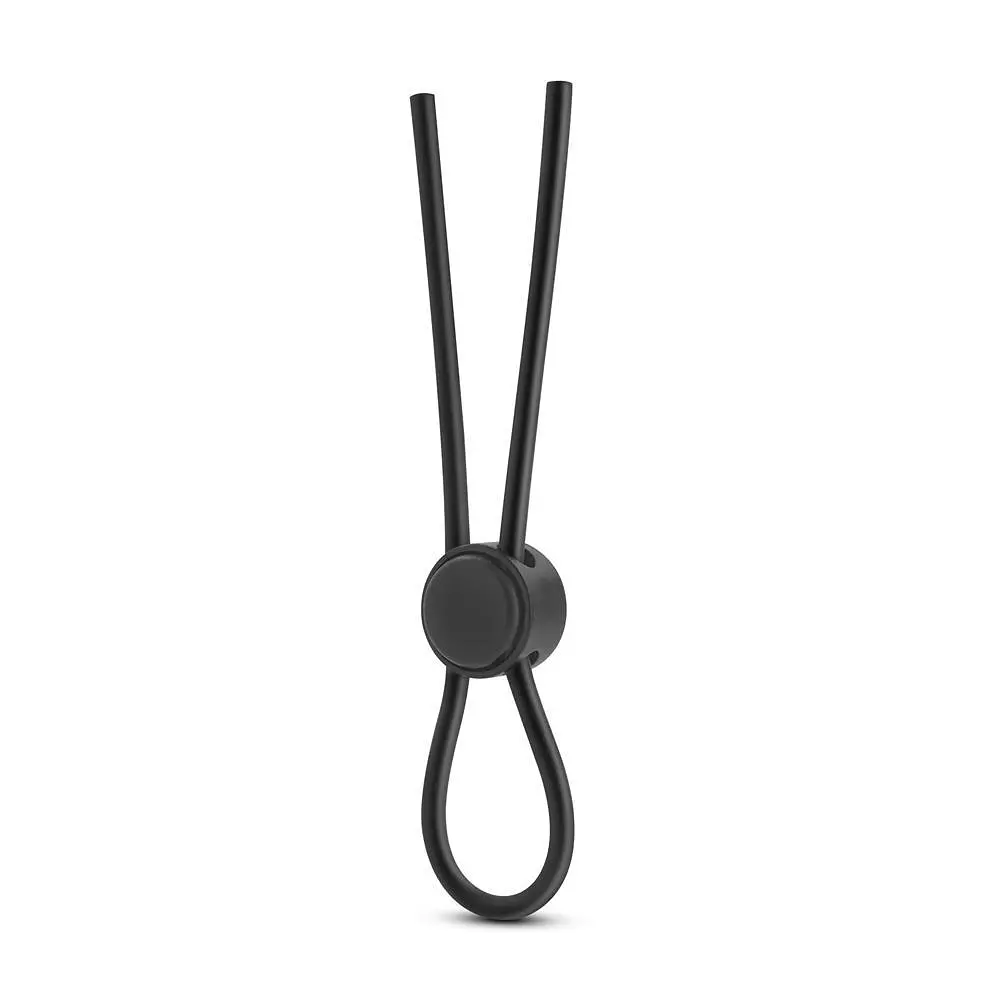 Регулируемое эрекционное кольцо Stay Hard Silicone Loop Black - фото 3