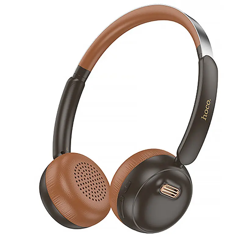 Накладні бездротові навушники W62 Verso retro Brown Hoco teh0030653