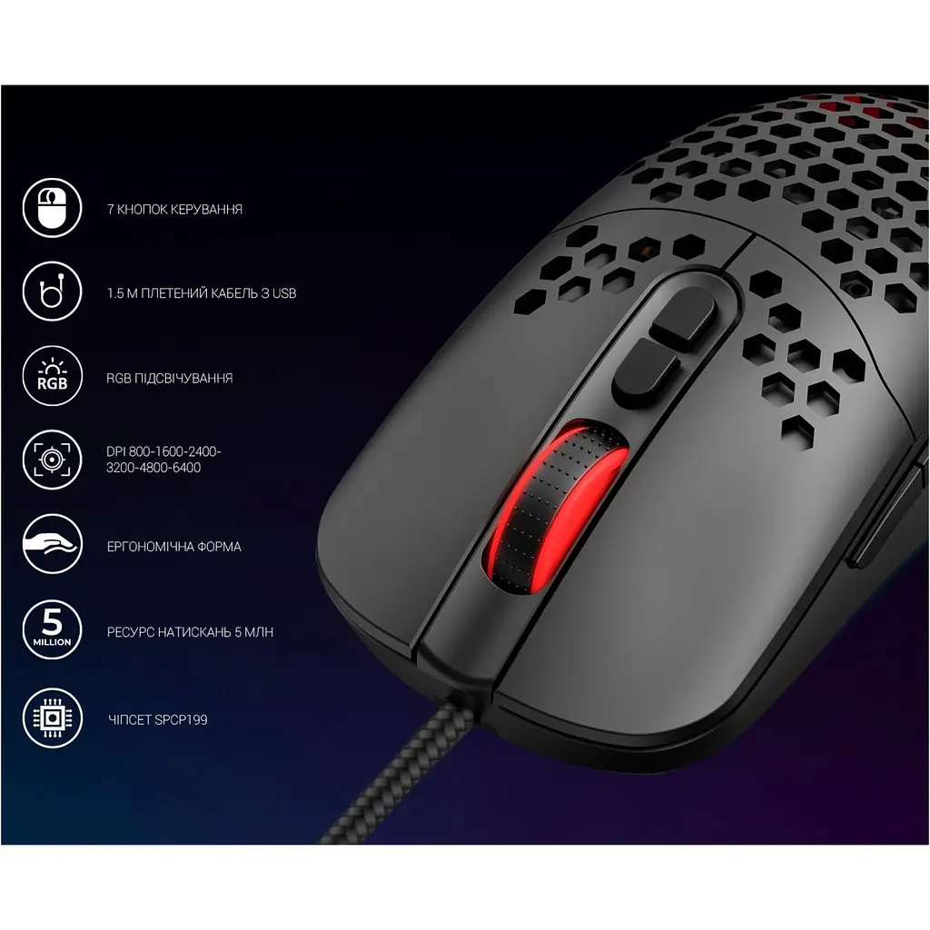 Миша GamePro GM395 Black [128902] - фото 7