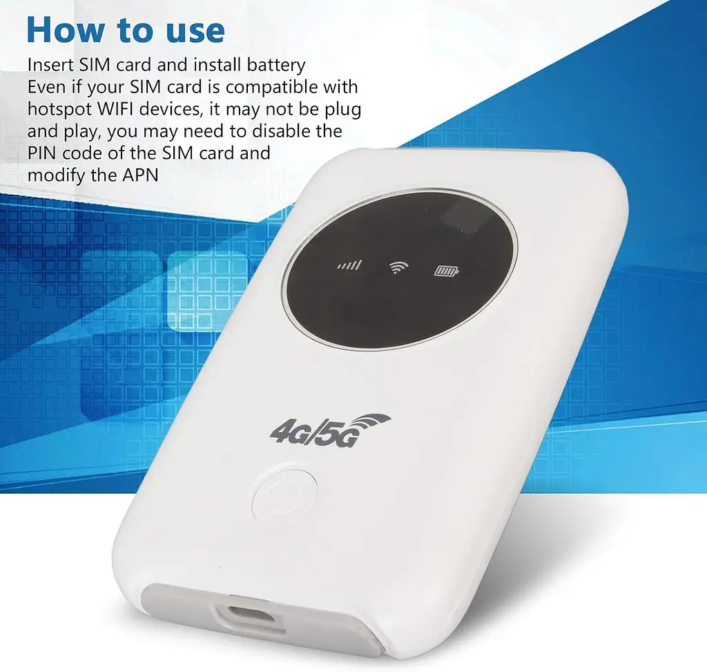 Модем, портативний 4G маршрутизатор Cryfokt 4G LTE USB WiFi бездротовий WiFi 3200MAh - фото 5