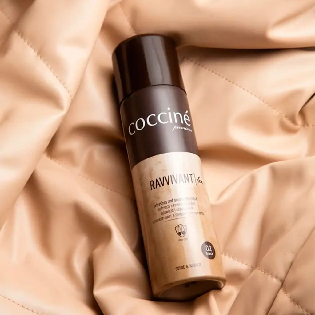 Спрей для відновлення замші і нубуку чорний Coccine Ravvivant 250мл - фото 2