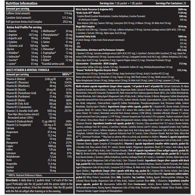 Вітамінно-мінеральний комплекс Scitec Nutrition Monster Pak 40 таблеток - фото 2