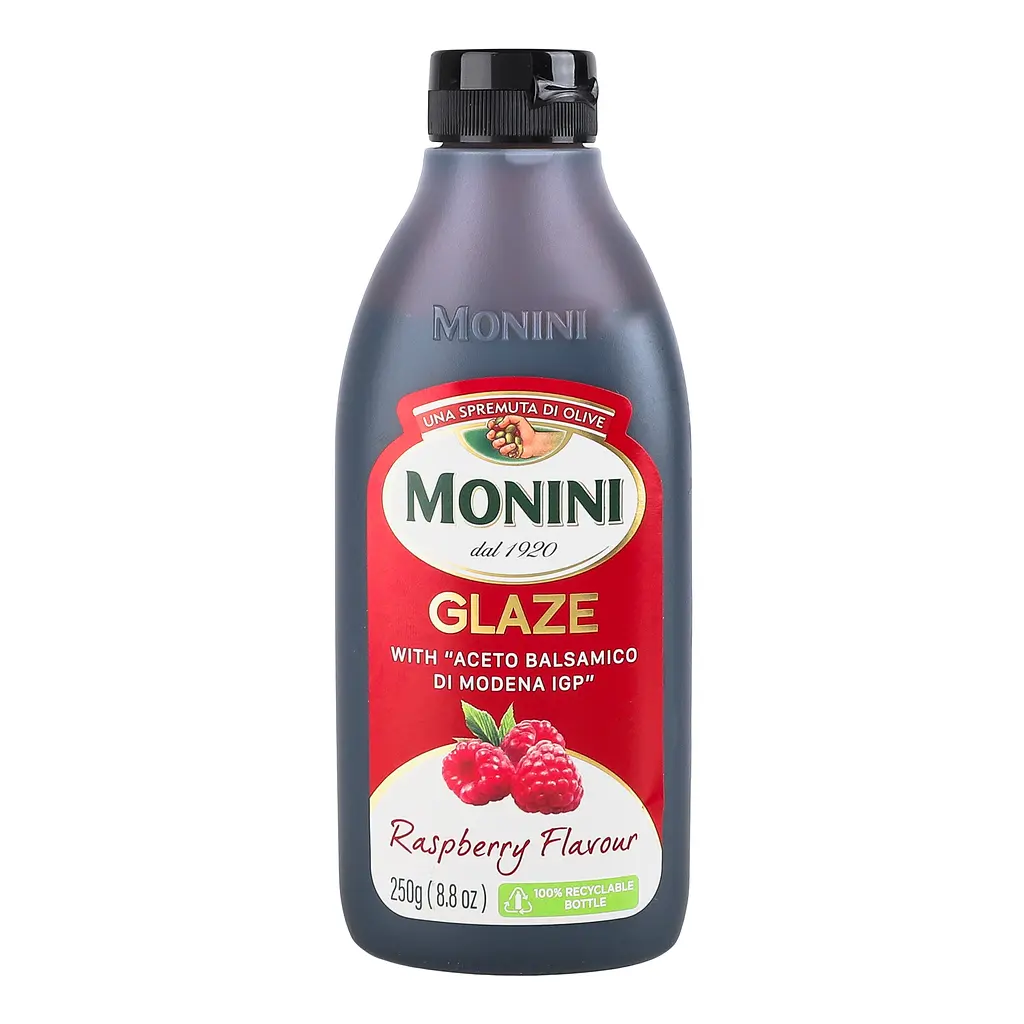 Соус Monini Glaze вкус малины с бальзамическим уксусом 250 г - фото 3