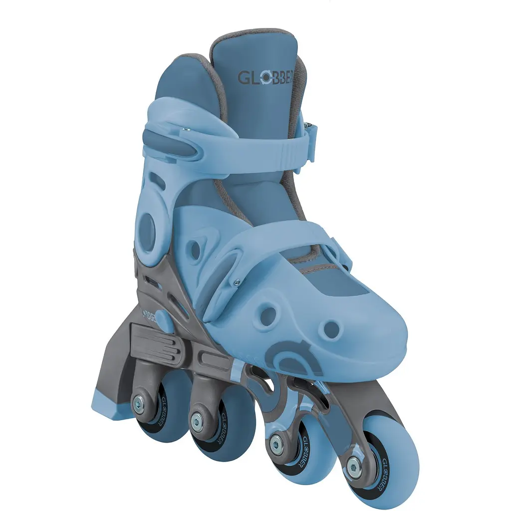 Роликовые коньки Globber Learning Skates 2 в 1 р.30-33 серо-синие (783-200) - фото 6