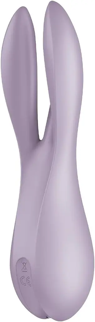 Кліторальний вібратор Satisfyer Threesome 2 Violet, 3 гнучкі пальчики, 3 мотори - фото 4