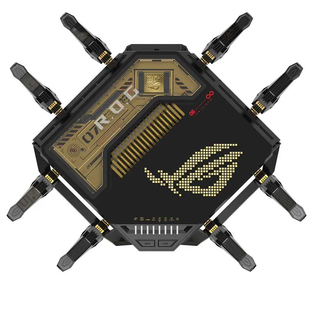 Роутер ASUS ROG Rapture GT-BE98 Edition 20 (90IG08F0-MO9A3V) - фото 3