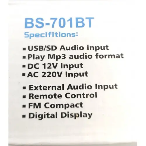 Підсилювач звуку з пультом Bluetooth 2х120 Вт. - фото 6