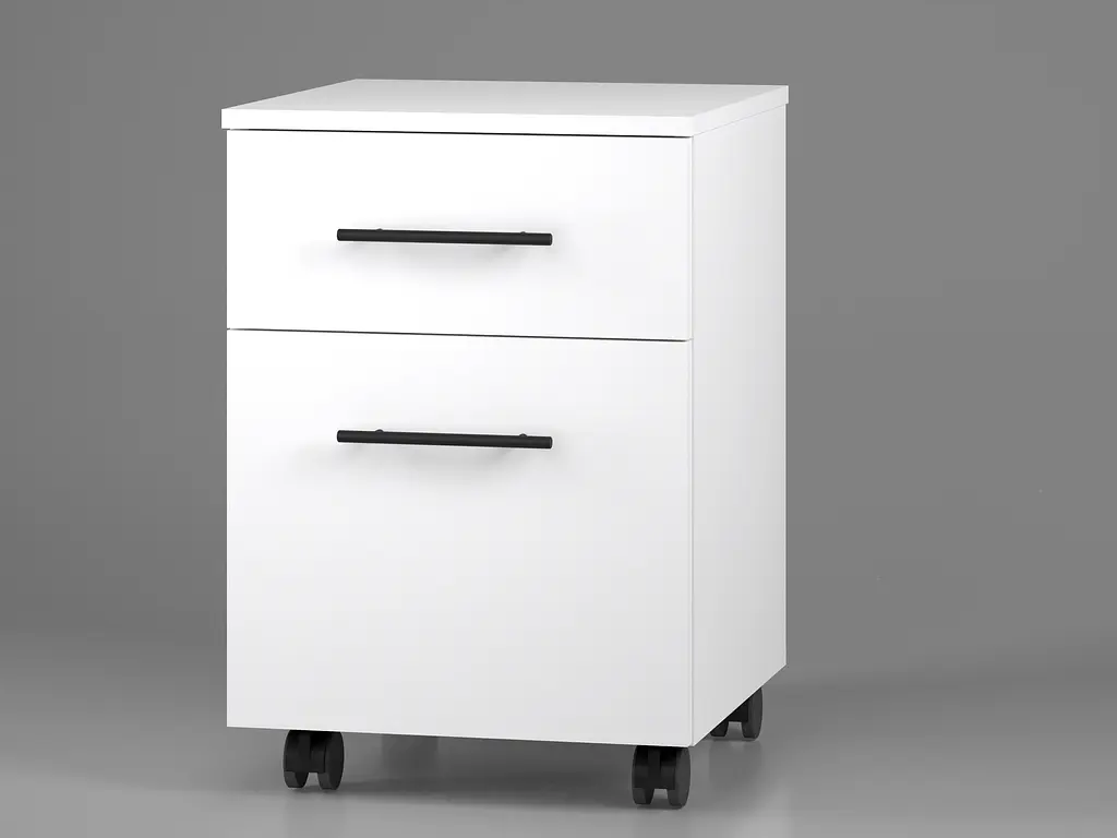 Тумба мобільна ОП-403 Orange-Line 406х423х584 Білий - фото 2