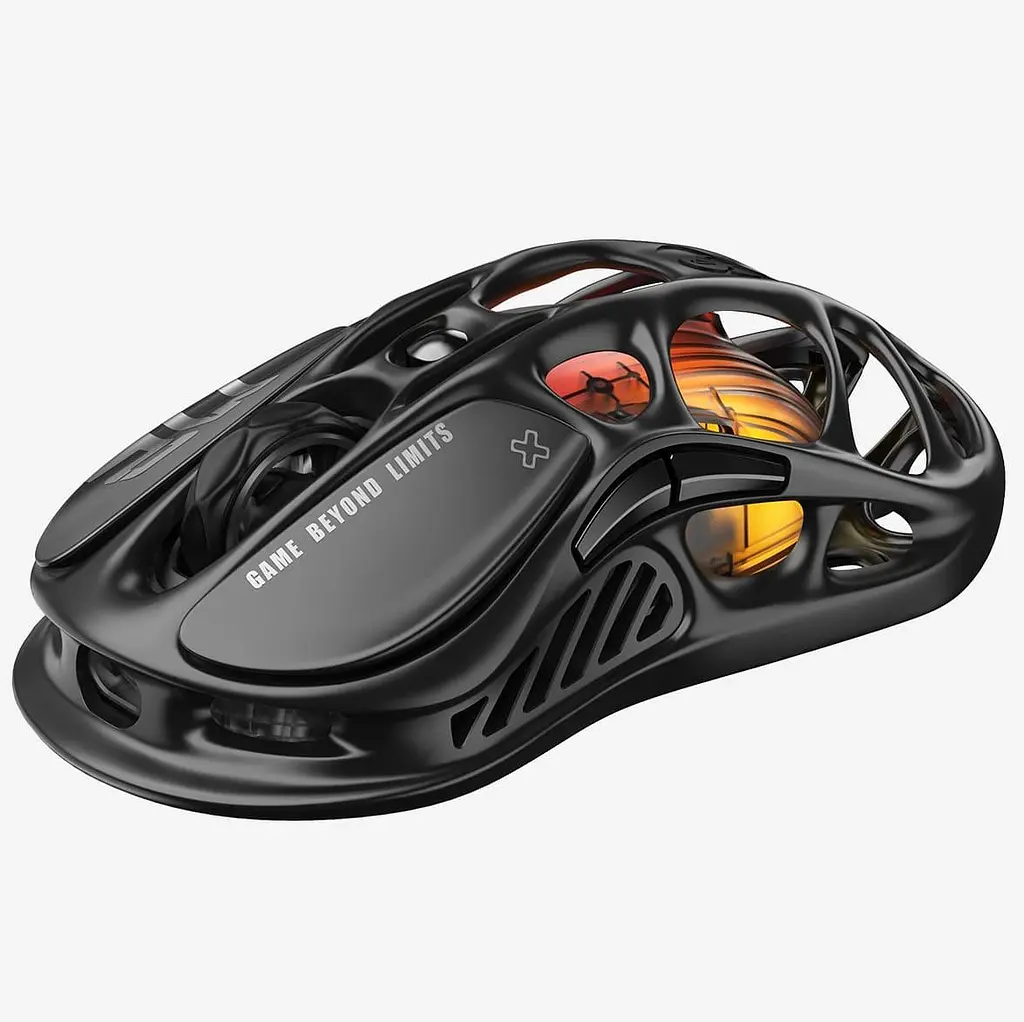 Бездротова миша GravaStar Mercury M2, BT/WL/USB-A, RGB, чорний (GRAVASTARM2_BLK) - фото 2