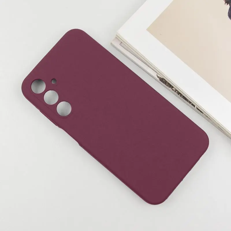 Чехол Silicone Cover Lakshmi Full Camera (AAA) для Samsung Galaxy A56 5G Бордовый / Plum - фото 6
