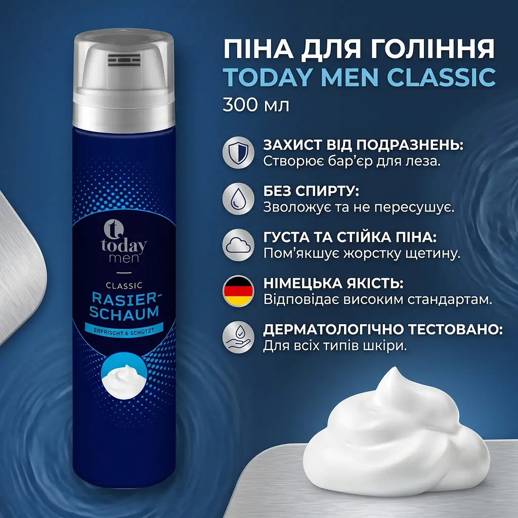 Піна для гоління Today Men Classic 300 мл - фото 2