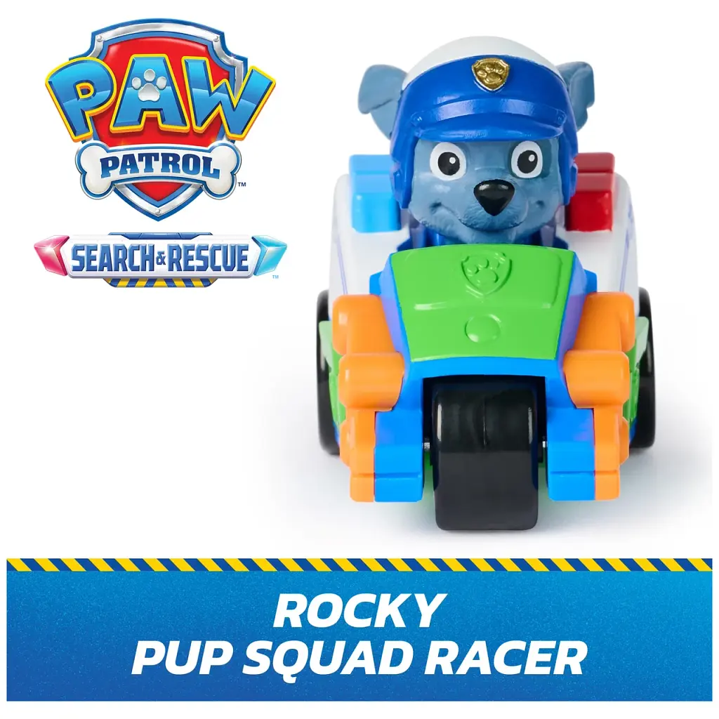 Машинка Роккі Щенячий патруль Spin Master PAW Patrol Pup Squad Search & Rescue Racers Rocky іграшковий автомобіль (SKU-231) - фото 4