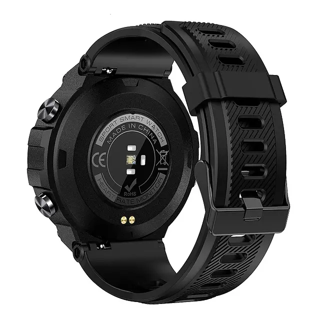 Смарт-годинник Lemfo K37 силіконовий ремінець black black (16357) - фото 4