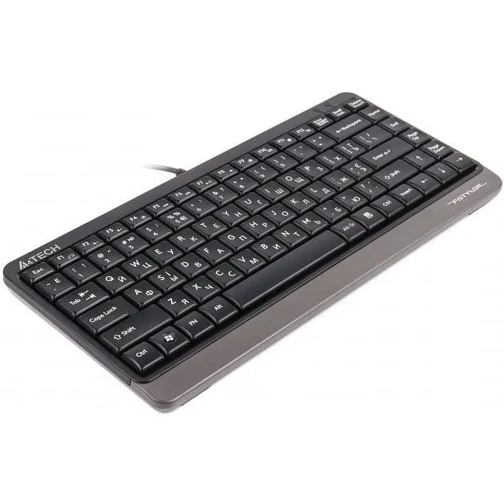 Клавиатура проводная A4Tech Fstyler Compact Size FK11 USB Grey - фото 3