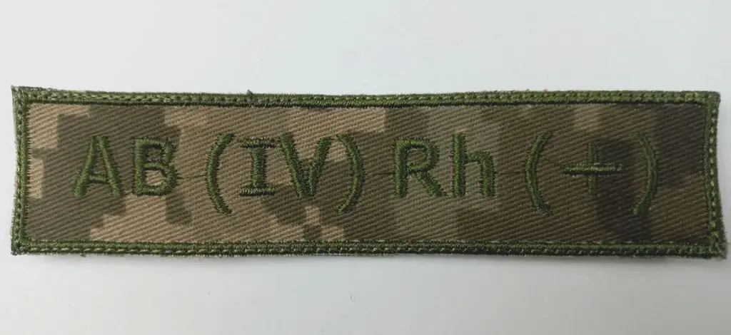 Шеврон AB IV Rh+ ВСУ на липучке пиксельный полиэстер цвет хаки - фото 3