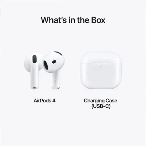 Наушники беспроводные Apple AirPods 4 with Active Noise Cancellation (MXP93ZE/A) MXP93ZE/A - фото 6