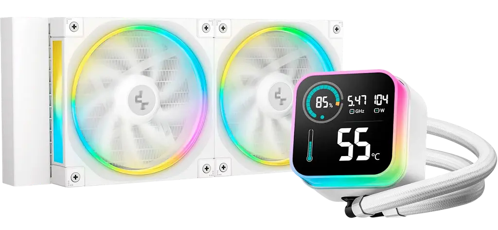 Водяне охолодження DeepCool LQ240 ARGB White (R-LQ240-WHDSMC-G-1) - фото 4
