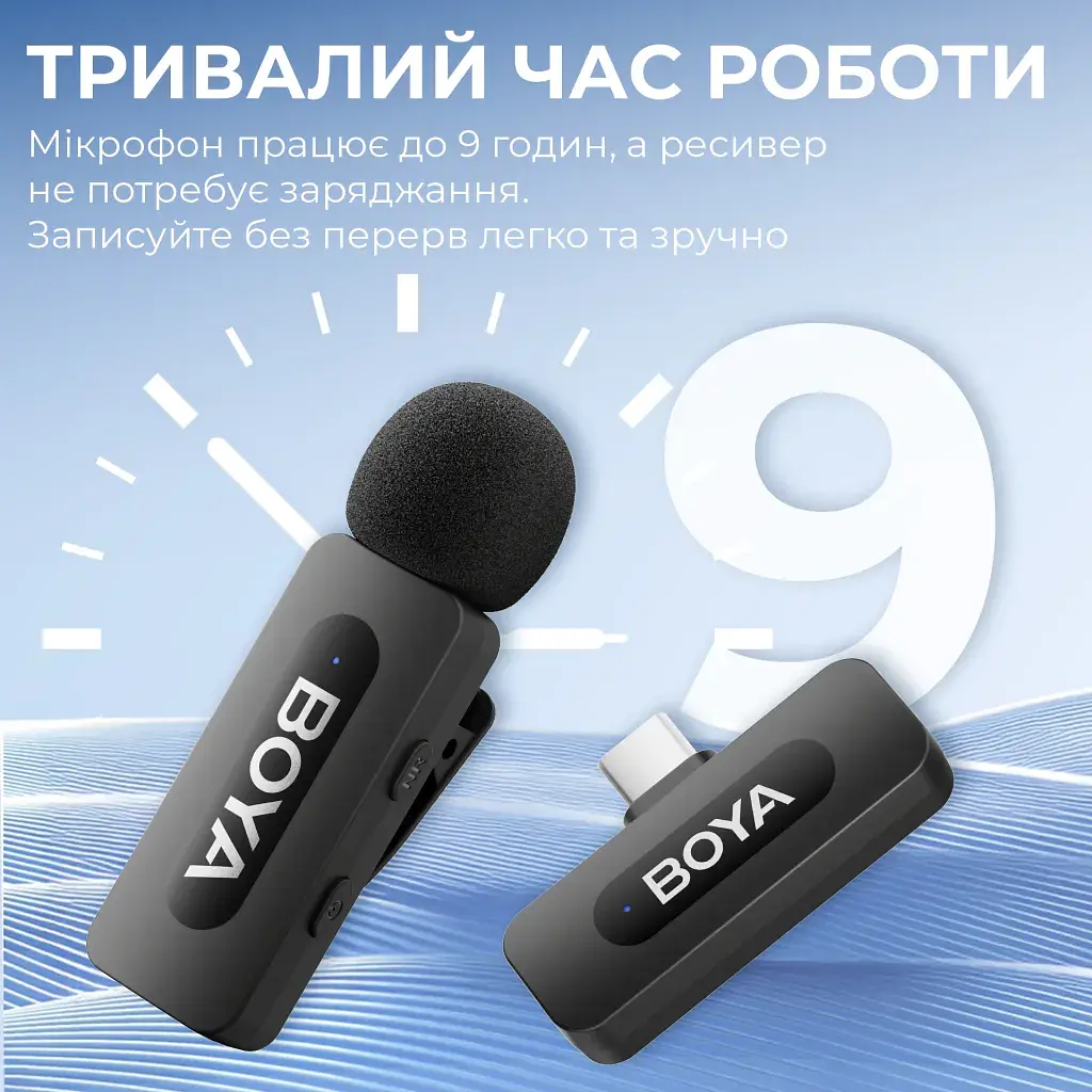 Микрофон Boya BY-V20 Type-C Black (BY-V20) - фото 8