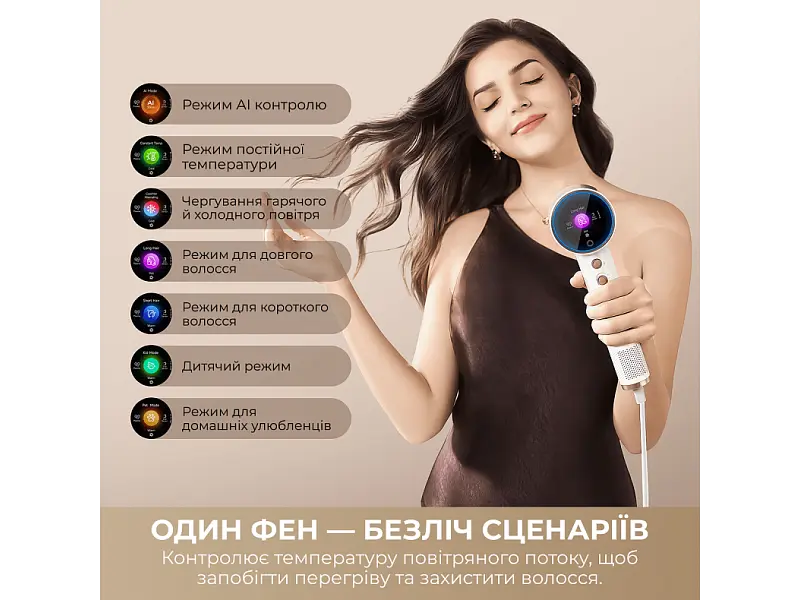 Фен Dreame Grand White (AHG11C-WH) - фото 4