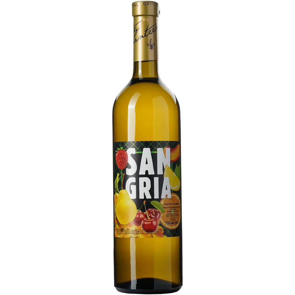 Напій винний Salute Sangria слабоалкогольний зброджений напівсолодкий білий 6-6.9% 0.75 л