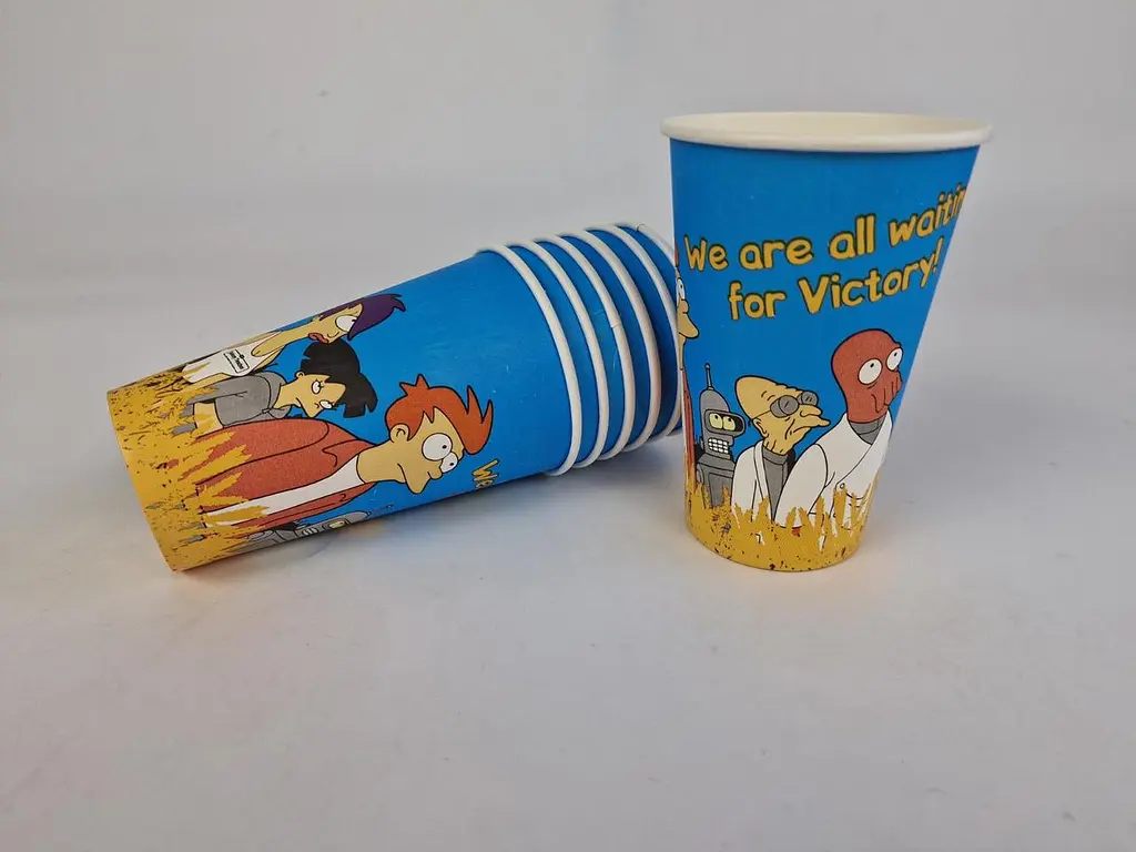 Склянка паперова 500 мл (16oz) "FUTURAMA" Маестро (35 шт.)