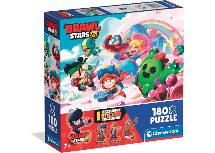 Пазл Clementoni Веселковий, Бравл Старс (Brawl Stars - Rainbow Puzzle - 180 pcs.), 180 ел. (29804)
