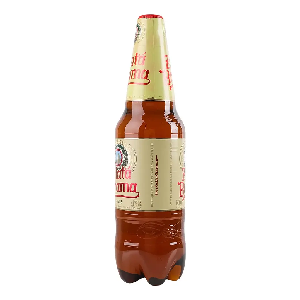 Пиво Zlata Brama светлое 5% 1 л  - фото 2