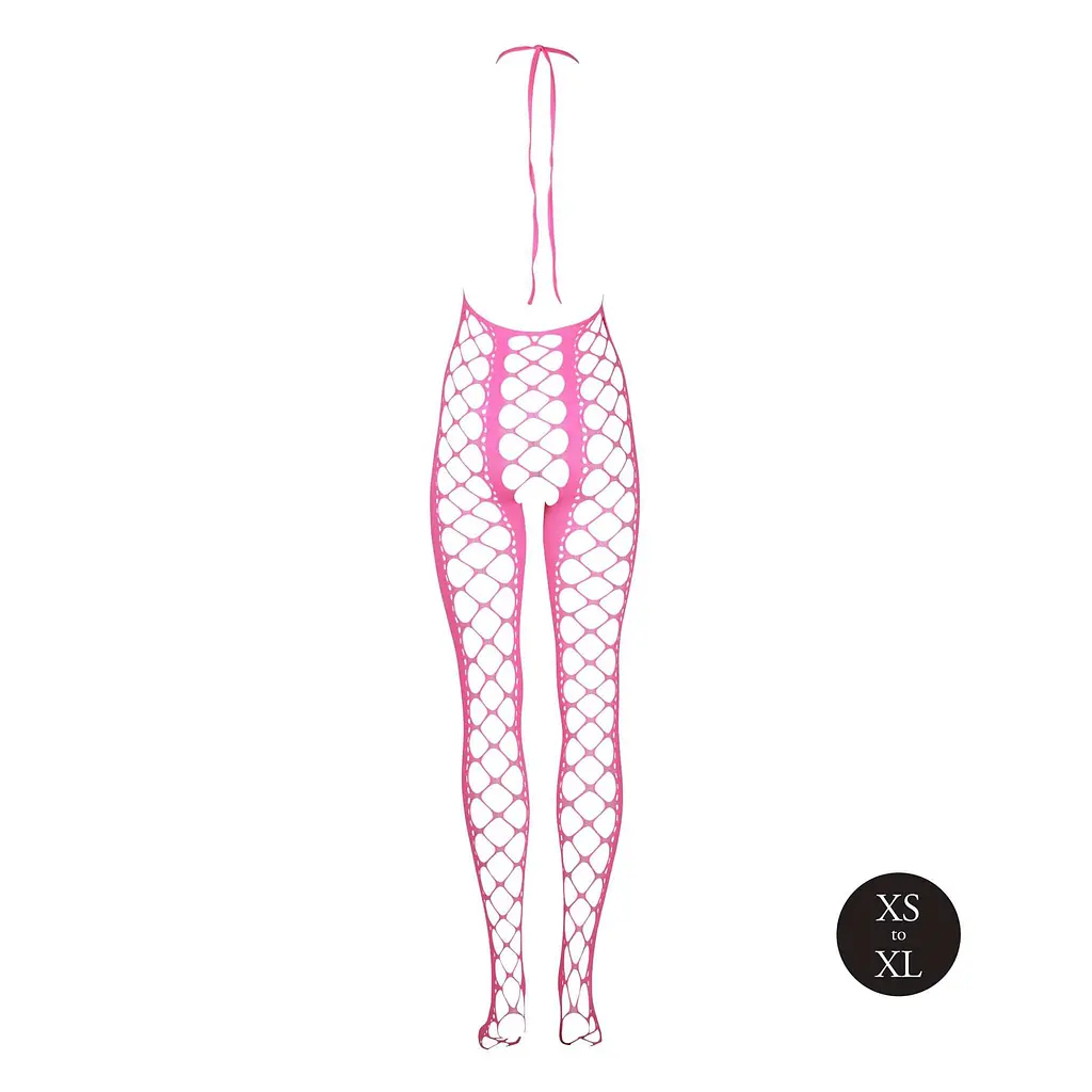Бодістокінг Ouch! Bodystocking With Halterneck Pink, XS/XL - фото 7