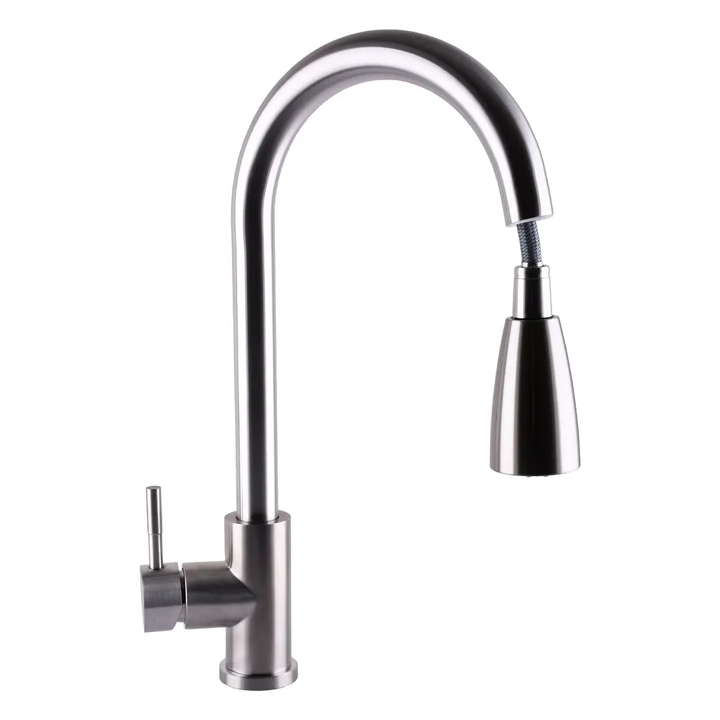 Змішувач для кухні Globus Lux Alpen SBT1-2031 Хром матовий - фото 3