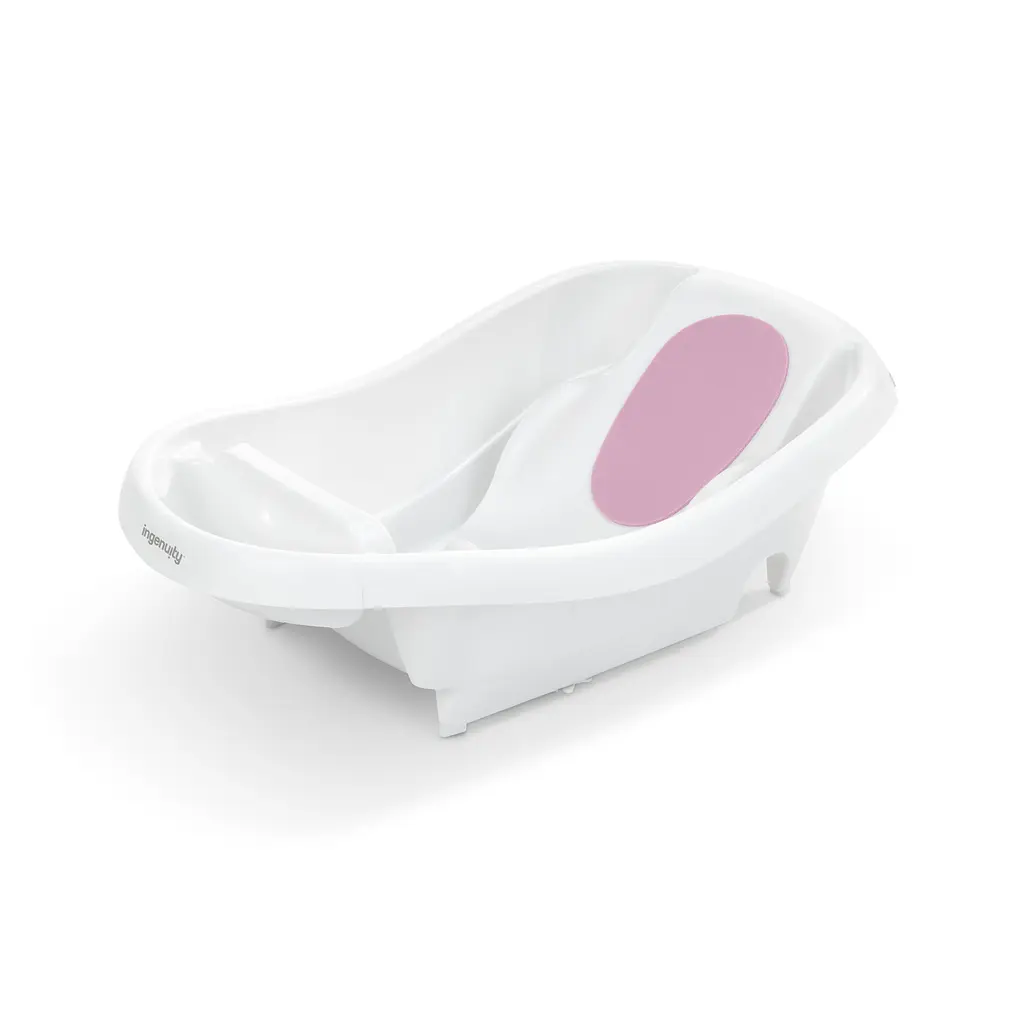 Дитяча ванночка 3 в 1 Ingenuity Comfy Clean біла (17138) - фото 2