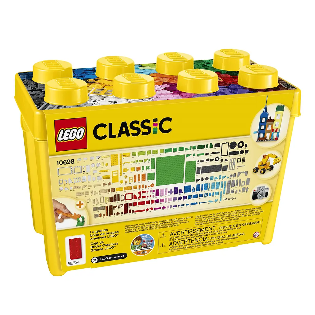 Конструктор LEGO Classic Коробка кубиків LEGO для творчого конструювання великого розміру 790 деталей (10698) - фото 2