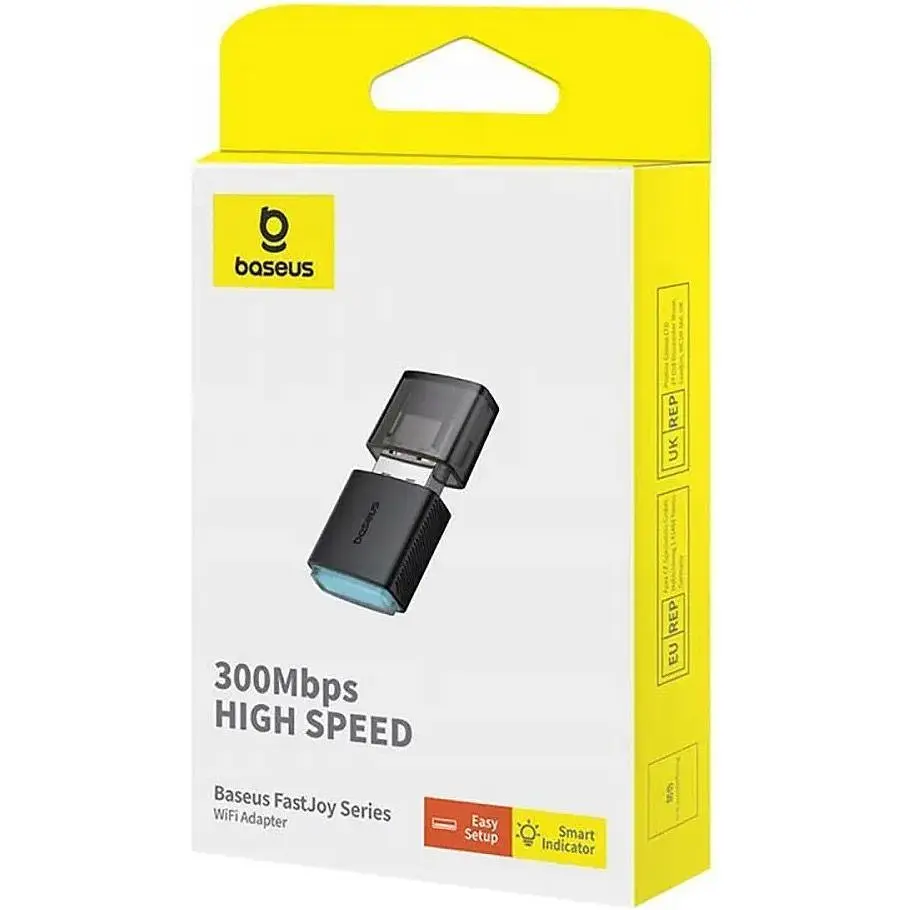 Wi-Fi адаптер Baseus FastJoy Series 300Mbps (B01317600111-03) [102574] - фото 4