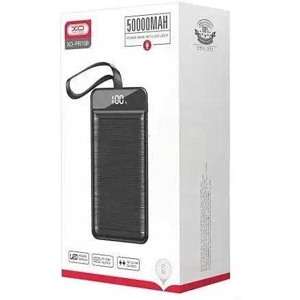 Повербанк XO Powerbank PR125 50000 mAh Black 00000016985/-mia - фото 3