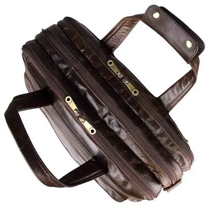 Сумка кожаная мужская Vintage 39,5х30,5х11,5 см sum0012437 - фото 8