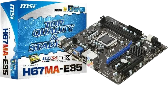 Материнська плата MSI H67MA-E35 (B3) LGA 1155 (H67MA-E35 (B3)) Б/В - фото 2