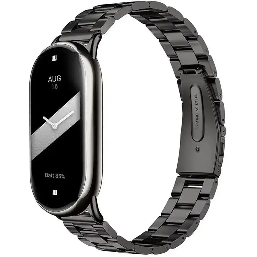 Фитнес-браслет Xiaomi Smart Band 9 Titan Gray + металлический ремешок Type C Black - фото 8
