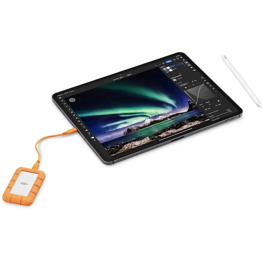 Накопитель SSD LACIE SSD 2TB External Rugged Mini (STMF2000400) - фото 8