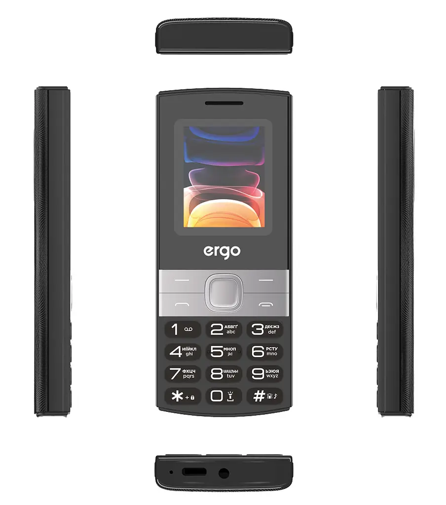 Телефон ERGO B185 DS Black UA UCRF - фото 5