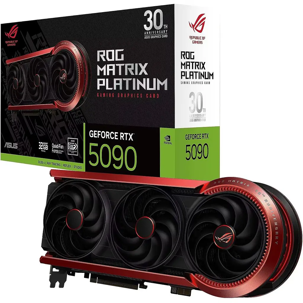 Відеокарта ASUS RTX 5090 32GB ROG Matrix Platinum 30th Anniversary Edition (ROG-MATRIX-RTX5090-P32G-30TH) (GDDR7, 512 bit, PCI-E v5.0 x16) - фото 8