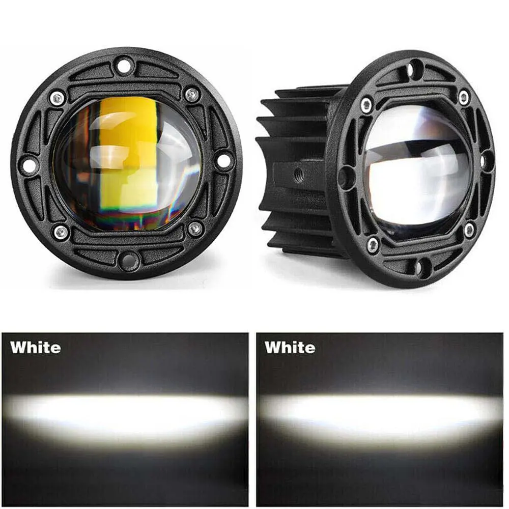 Фара додаткова Bi-LED Кругла 75x50 мм S-28 20W 10-80V W/W 4 360 1 шт. (Біле Світло) - фото 2