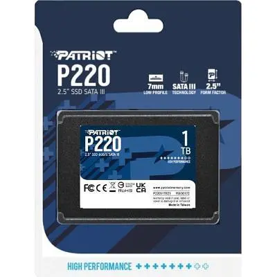 Накопитель SSD 2.5" 1TB P220 Patriot (P220S1TB25) - фото 4