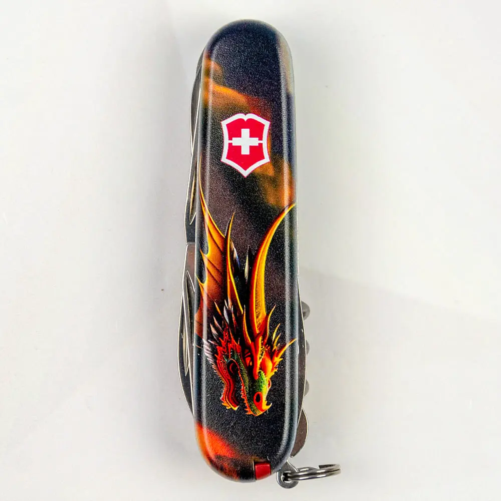 Ніж Victorinox Huntsman Zodiac 91мм 15функ Фантастичний дракон - фото 10