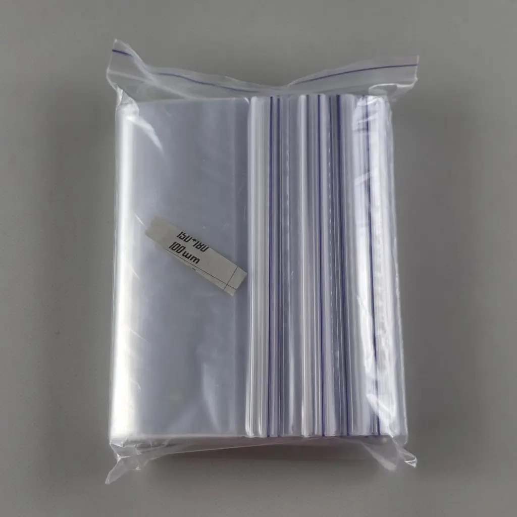 Пакети Zip-Lock прозорі 15x18 см, 100 шт, 50 мкм, поліетиленові пакети із застібкою - фото 3