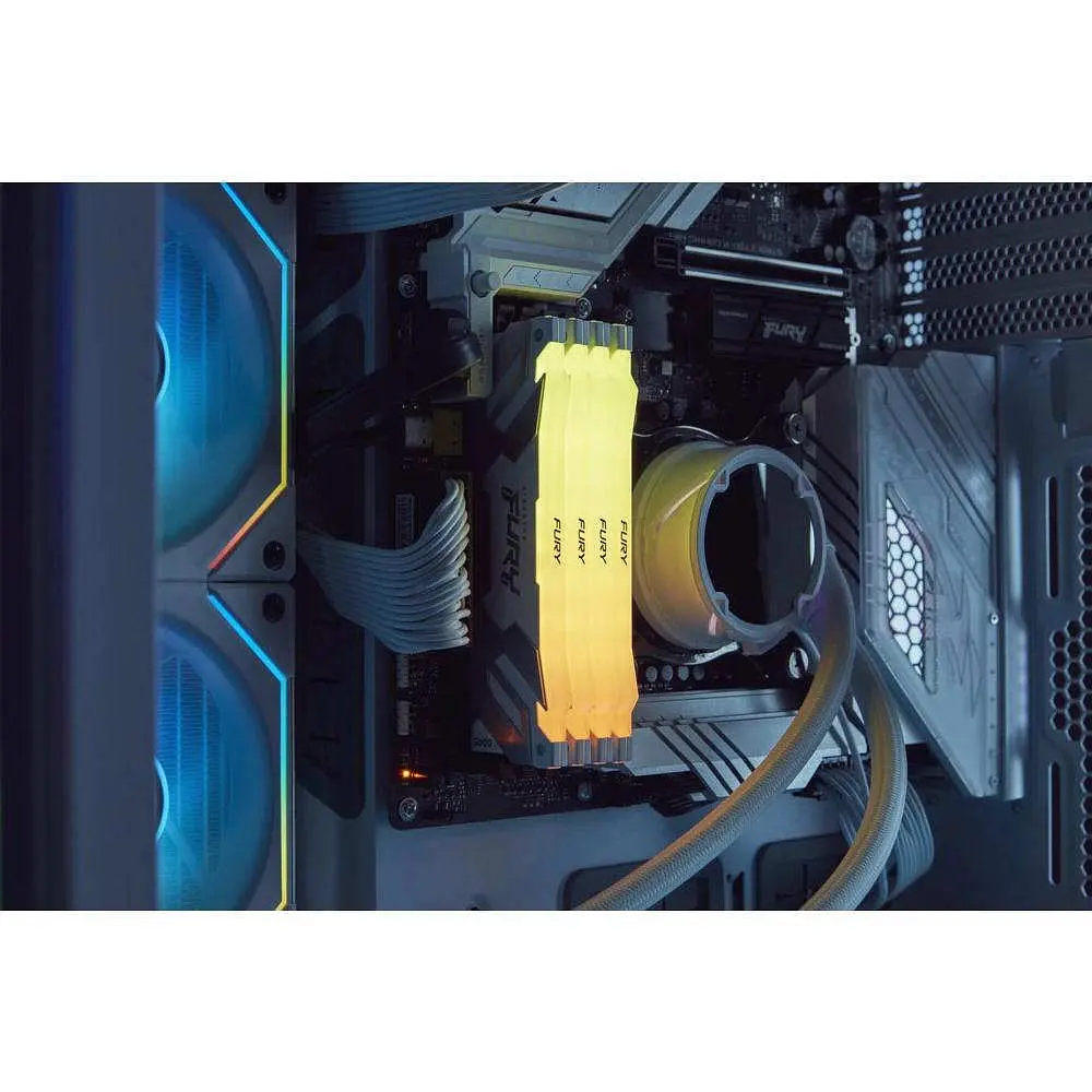 Пам'ять для настільних комп'ютерів Kingston FURY 32 GB (2x16GB) DDR5 6800 MHz Renegade Silver/White RGB (KF568C36RWAK2-32) - фото 5