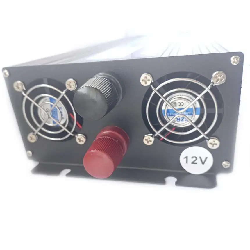 Инвертор напряжения Inverter Expert Tigee Power Inverter 005 чистая синусоида Black 2 розетки экран c 12V на 220V 4000W (11043) - фото 3