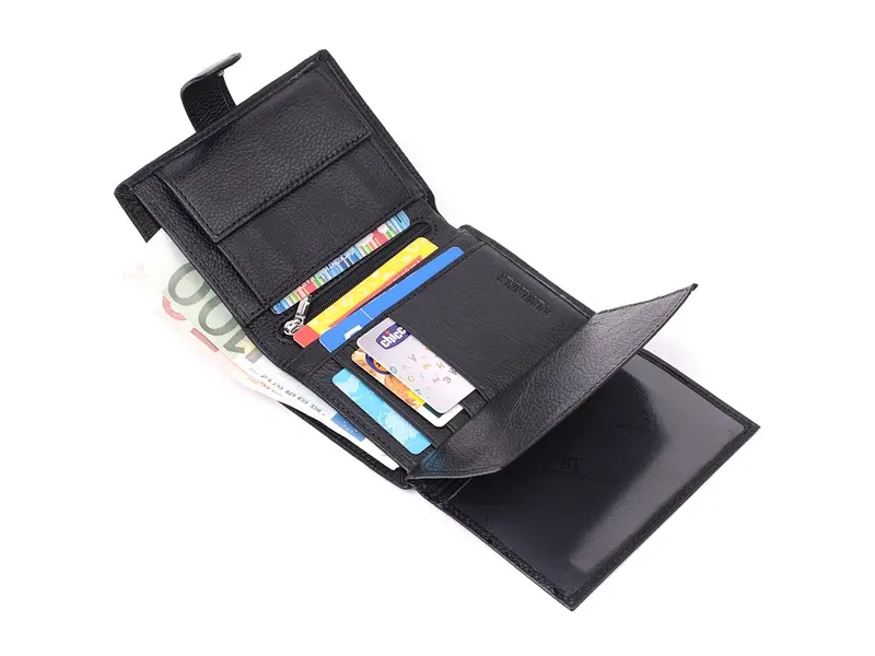 Чоловічий шкіряний гаманець ST Leather 10х13х2.5 см acs0028297 - фото 6